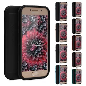 Urcover® Custodia Sony Samsung Galaxy Hybrid Case Carbonio Cover Dual Layer TPU - Foto 1 di 12