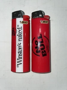 Set of Two (2) Vintage Winston "No Bull" Bic Lighters Never Used - Picture 1 of 3