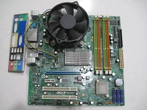 Acer MG43M LGA775 Motherboard with BP; FREE Intel Core 2 Duo E7500 - Picture 1 of 12