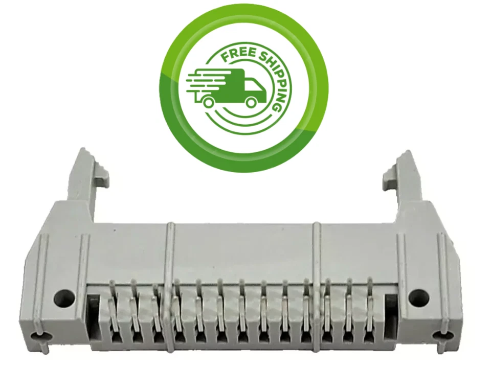 (1x) 26 pines ángulo recto - cabezal de cierre de expulsión rápida - montaje en PC - 2,54 mm Foto 1 de 4