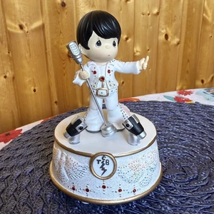 Figura Musical PRECIOUS MOMENTS Elvis Presley TCB con Luces “Love Me Tender” - Imagen 1 de 5