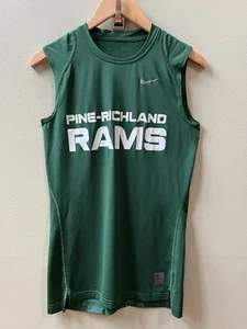 NIKE PRO Youth Dri-Fit Green Compression Tank Top Medium Pine-Richland Rams - Picture 1 of 16