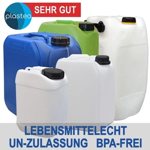 Plasteo bidón de agua 5 10 20 25 30 60 litros bidón de camping apto para alimentos - Imagen 1 de 1