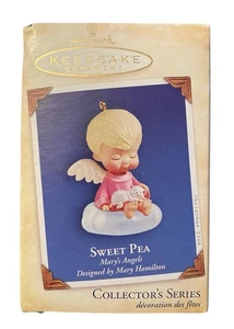 Hallmark Mary’s Angels Christmas Ornament #17 Collector’s Series SWEET PEA 2004 - Picture 1 of 11