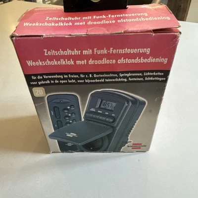 Brennenstuhl Digitale Zeitschaltuhr Timer Außenbereich Kindersicherung Mit FB - Bild 1 von 4