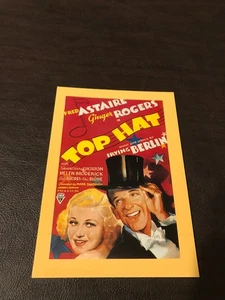 UNPOSTED  MOVIE 4 X 6 POSTCARD - TOP HAT - FRED ASTAIRE & GINGER ROGERS - Picture 1 of 2