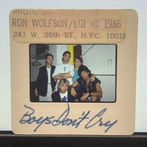 BOYS DONT CRY Britische Band Negativ Dia von Ron Wolfson 1986 L10 - Bild 1 von 5