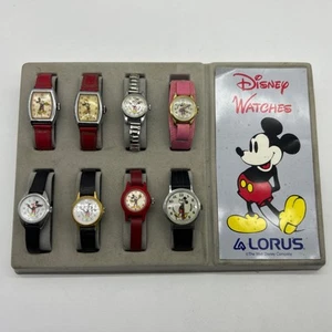 Vintage Disney Mickey Mouse 8 Watches Display Lorus by Seiko Walt Disney ( A/4 ) - Picture 1 of 18