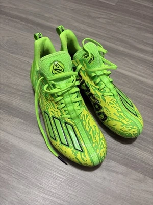 Botines de fútbol Adidas Adizero 12.0 Poison, verdes, talla 11 Foto 1 de 4