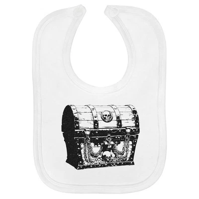 Babero de bebé de algodón suave 'Pirate Treasure Chest' (BI00067802) Foto 1 de 3