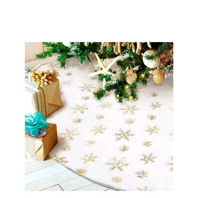 Hommtina Christmas Tree Skirt 48 Inches White Tree Skirt,Christmas Tree s35 - Image 1 of 4