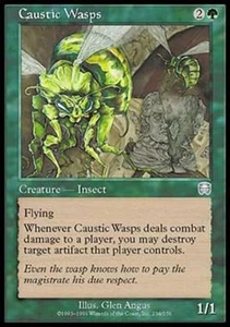 Caustic Wasps - Medium Play MTG Mercadian Masques - Picture 1 of 1