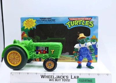 Figura vehículo Farmer Mike con tractor tortuga 100 % completo TMNT 1993 Playmates Foto 1 de 4