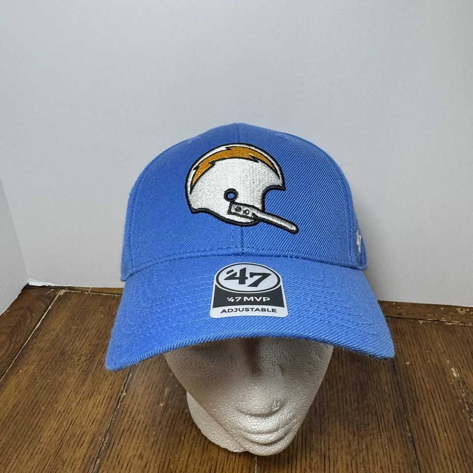 '47 Los Angeles Chargers Legacy Blue Adjustable Strap Hat Dad Cap