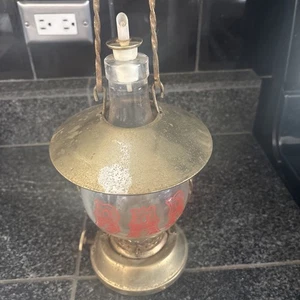 Vintage Brass Bar Lamp Battery Light Up - Picture 1 of 9