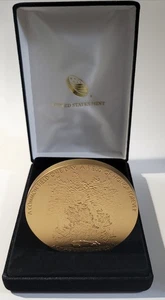 UA Flight 93 U.S. Mint Bronze Medal 3 inch OGP In Box Heavy 8.5oz - Picture 1 of 6