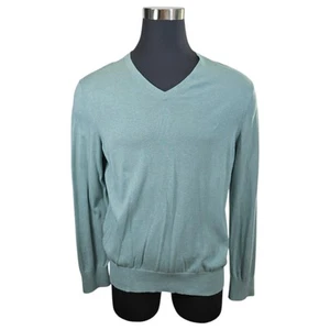 BANANA REPUBLIC Luxus Seide/Baumwolle/Kaschmir Mischung Pullover Mintgrün Gr. XL - Bild 1 von 10