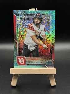 Isaac Wilson 2025 Bowman University Chrome Aqua Mini Diamond Refractor /325 - Bild 1 von 2