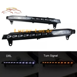 2x Luci diurne LED DRL con indicatori di direzione indicatori di direzione per Audi Q7 2006 2007 2008 2009 - Foto 1 di 6