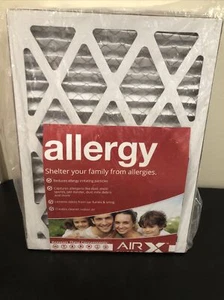 Air X Allergy  12x16x0.75 MERV 11 Air Filters 6 Pack Actual Sz 15.5 x 11.5 x .75 - Picture 1 of 9