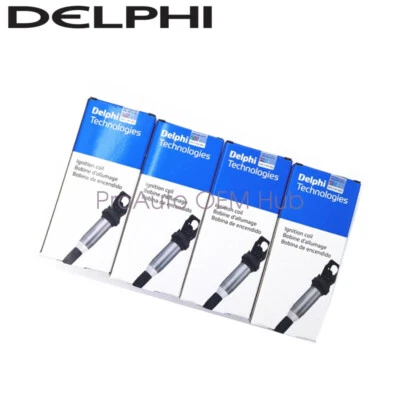 4 x 036905715F OEM Delphi Ignition Coil Set For VW Beetle 2012-2016 GOLF 2007-13 - Image 1 of 4