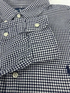 Ralph Lauren Herren 2XL McMeel Flanell schwarz kariert Langarm Button Down Hemd - Bild 1 von 9