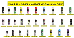 ALL-PURPOSE INTERIOR & EXTERIOR AEROSOL SPRAY PAINT GLOSS WOOD METAL SPRAY  - Picture 1 of 30