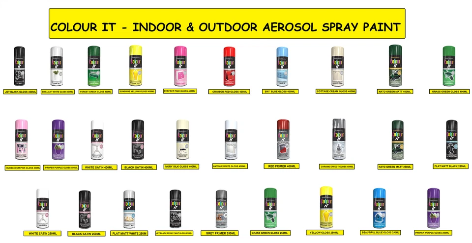 ALL-PURPOSE INTERIOR & EXTERIOR AEROSOL SPRAY PAINT GLOSS WOOD METAL SPRAY  - Image 1 of 1