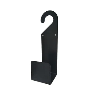 Watering Hosepipe Hook Carbon Steel Black Garden Hose Hanger Carrier Wall Mount - Picture 1 of 9