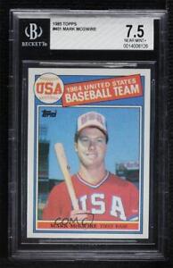 1985 Topps Mark McGwire #401 BGS 7.5 Rookie RC