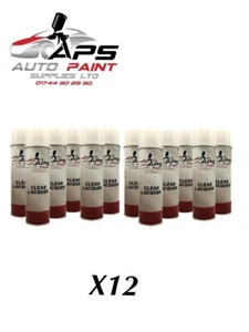 x12 APS Klarlack Aerosol 500ml KFZ Lack Toplack Lack Reparatur - Bild 1 von 2