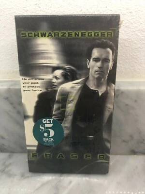 BRAND NEW SEALED   Eraser / Movie (VHS, 1996) ARNOLD SCHWARZENEGGER - Image 1 of 4