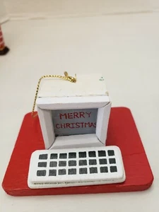 RARO De Colección Kurt Adler Mac Computadora Adorno de Navidad Geek Escritorio Oficina - Imagen 1 de 4