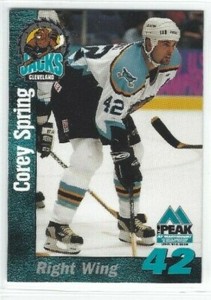 1998-99 Cleveland Lumberjacks (IHL) Corey Spring