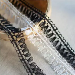 15 yardas vintage con flecos borla encaje vestido de boda adorno aplique costura - Imagen 1 de 4