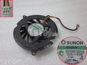 For HP DV5000 C300 C500 DV8000 Cooling Fan SUNON GC056015VH-A 3-Pin Magnetic - Picture 1 of 2