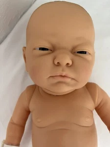 Vintage Reborn Berjusa New Born Baby doll Girl Original Box 1985 - Picture 1 of 19