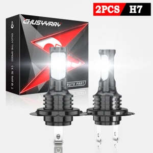 For Honda Silver Wing 600 2X H7 Motorcycle 6000K White LED Headlight Bulbs - Picture 1 of 12