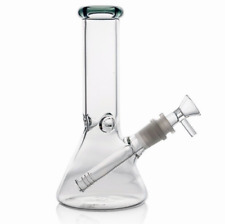 9" Hookah Glass Water Pipe Bong, Tobacco Precolator Bubbler Beaker - Transparent