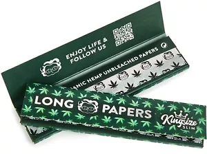 Granny's Organic Long Papers 108x45 mm Slim 36 Blättchen Zigarettenpapier Papes