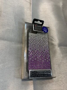 digicom iCover jeweled case - iphone 4/4s - purple/silver - Picture 1 of 3