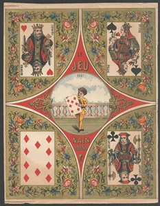 Nain Jaune. Feuille non montée pour le plateau. Vers 1900 - Picture 1 of 2