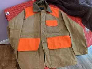 Vtg S SAFTBAK Altoona PA Hunting Jacket Duck Field Canvas Coat USA Small  - Picture 1 of 9