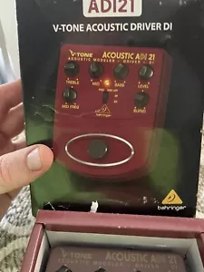 Behringer V-Tone Acoustic Driver DI ADI21 Amp Modeler Direct Recording Preamp DI - Picture 1 of 7