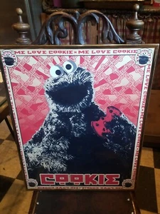 Me Love Cookies Sesame Street vecchio poster - Foto 1 di 4