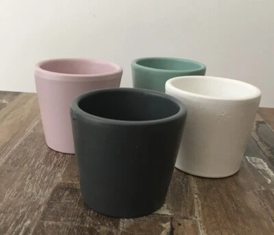12x  Wholesale candle Empty vessels, Clay Candle Container, 3 Oz - Image 1 of 4