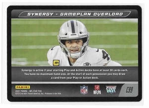 2021 Panini NFL Five Synergy Gameplan Overload  Football - Picture 1 of 2
