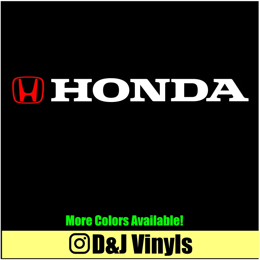 Calcomanía adhesiva de vinilo para banner parabrisas HONDA 41x5 Foto 1 de 1
