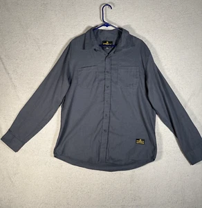 Crooks & Castles Flannel Shirt Men’s Size XL Charcoal Gray Urban Streetwear - Picture 1 of 13