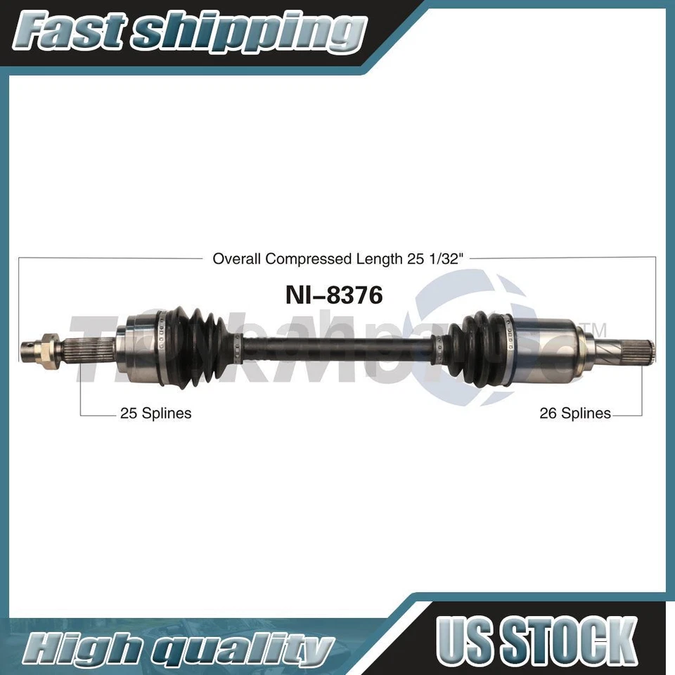 Se adapta a Nissan Micra 2015-2019 TrakMotive eje delantero izquierdo 1X CV Foto 1 de 1
